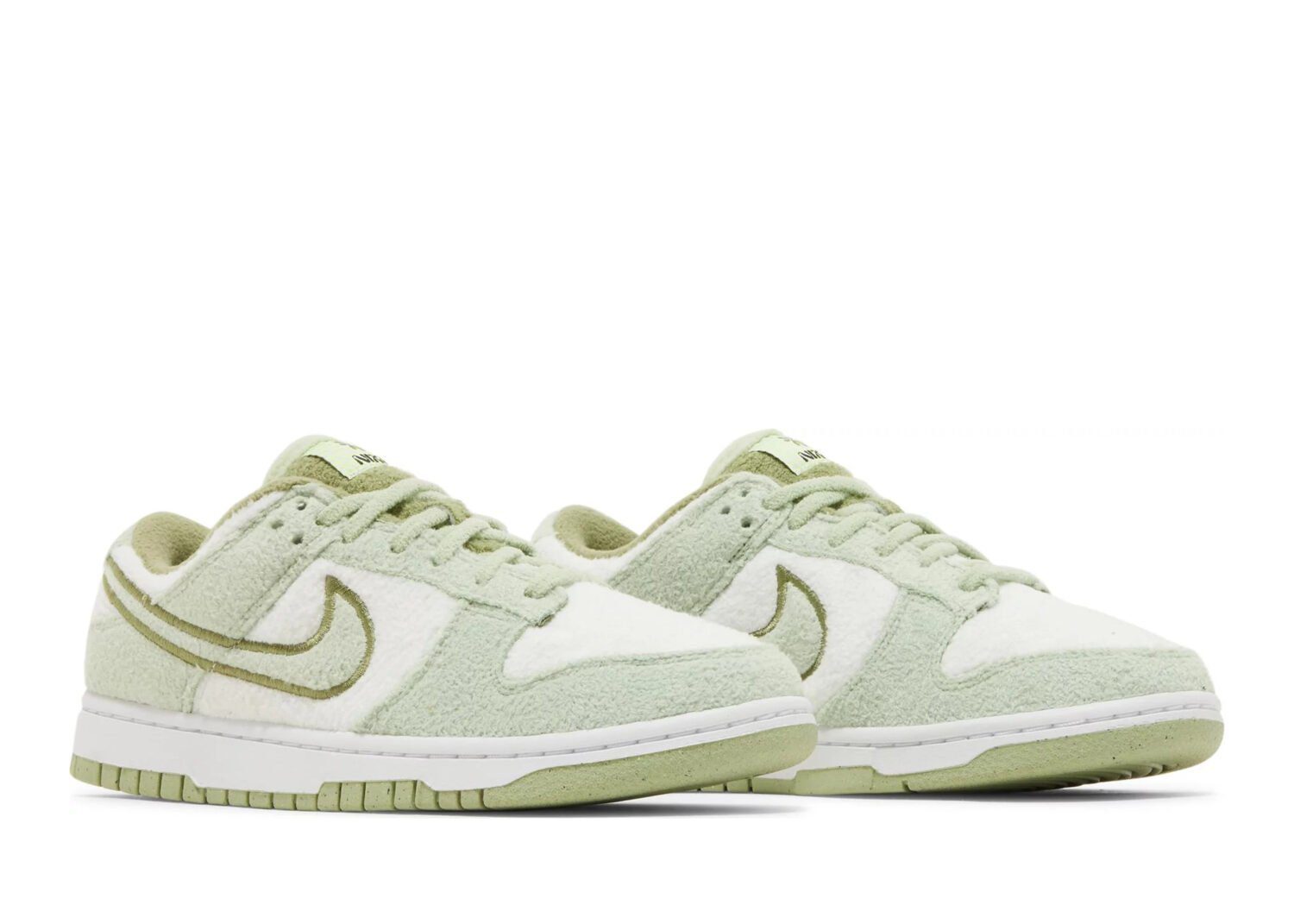 nike dunk low se fleece pack honeydew (w)5