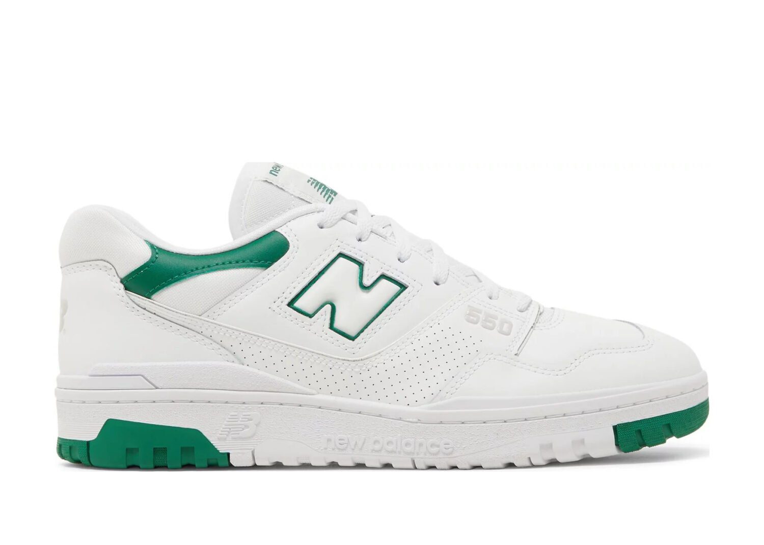 new balance 550 white green cream