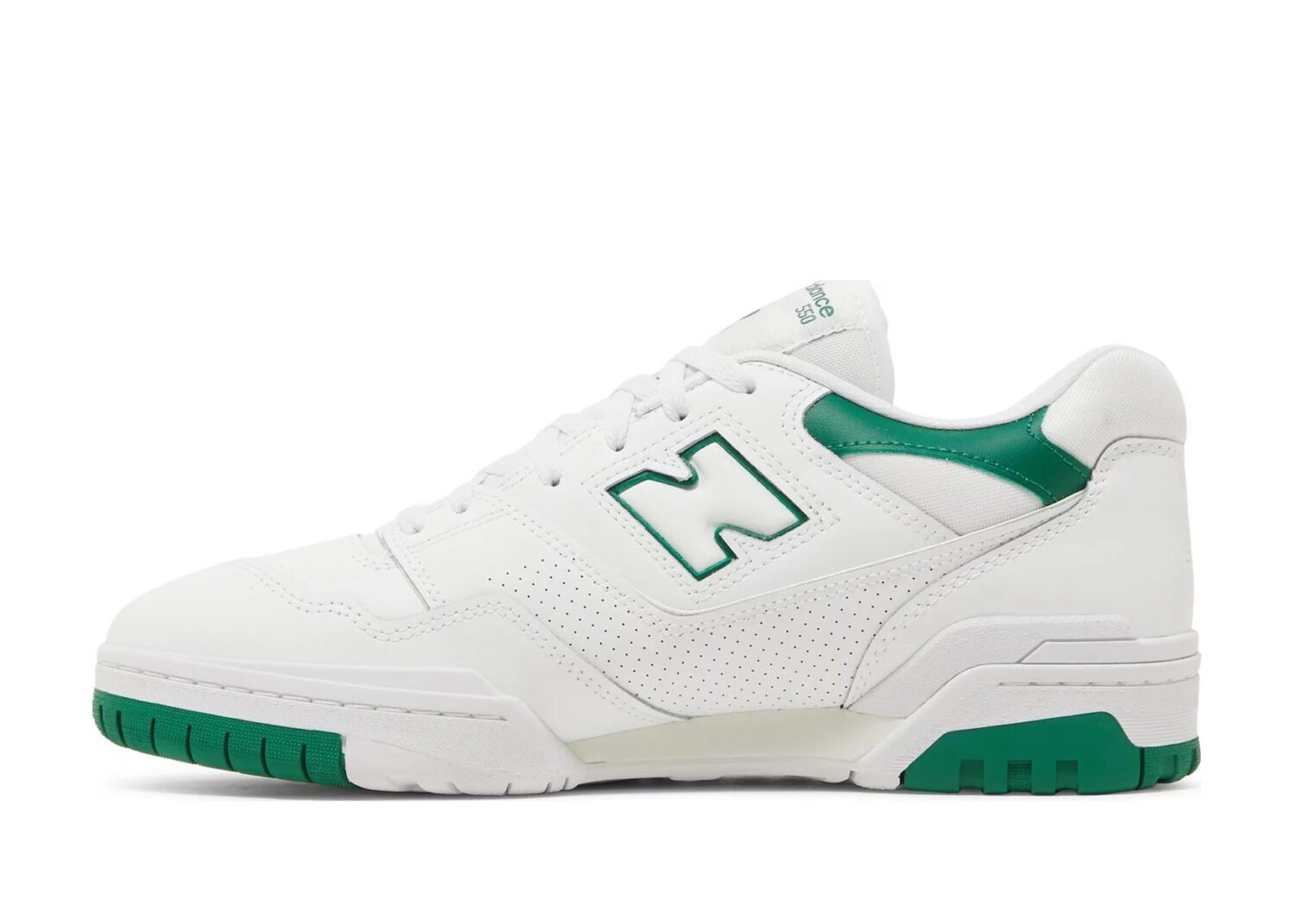 new balance 550 white green cream