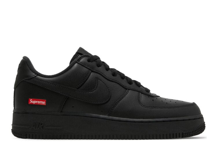 nike air force 1 low supreme black