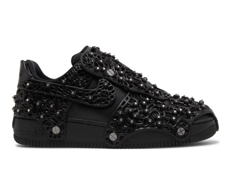 nike air force 1 low swarovski retroreflective crystals black (w)