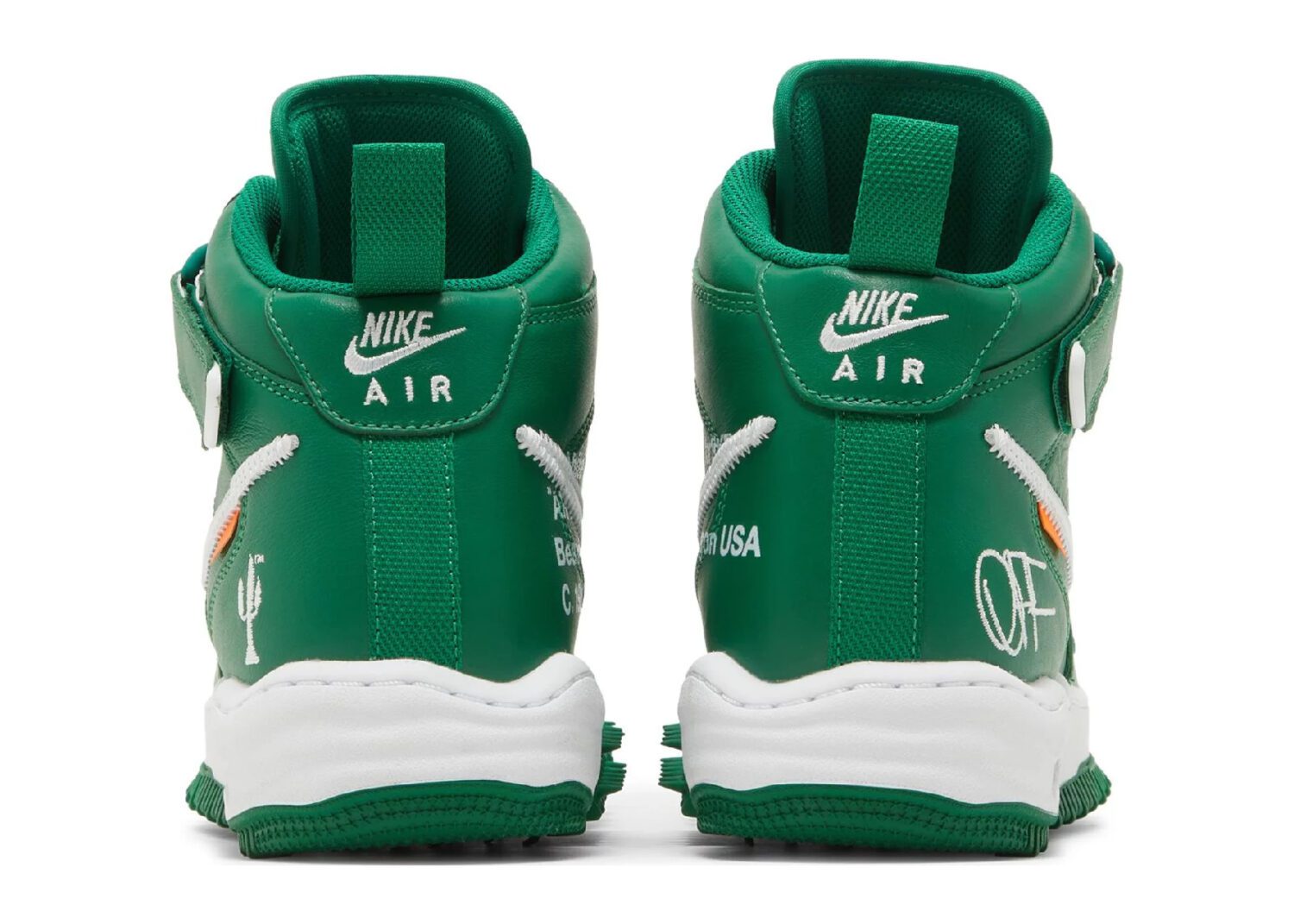 nike air force 1 mid off white pine green3