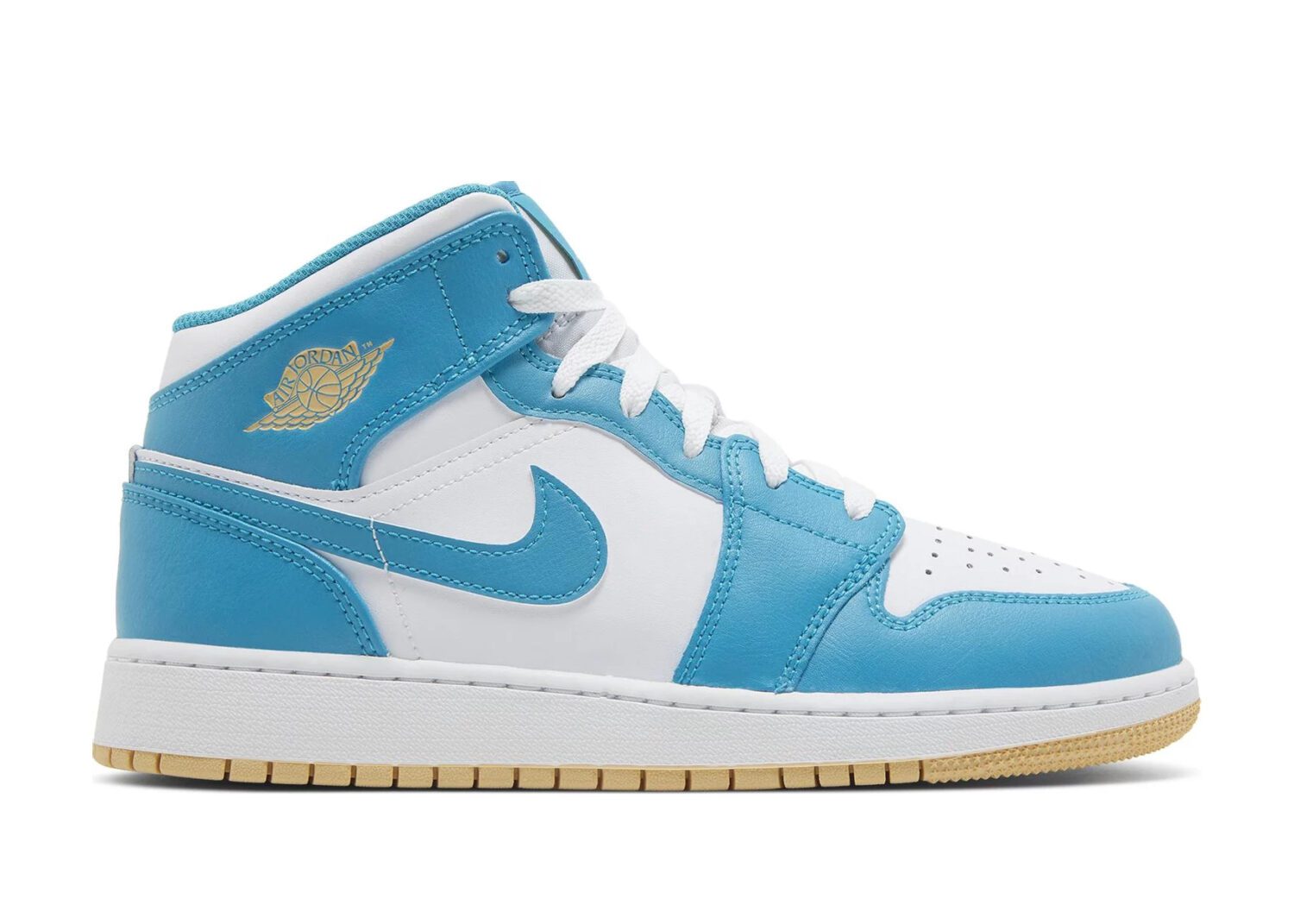 nike air jordan 1 mid aquatone (gs)