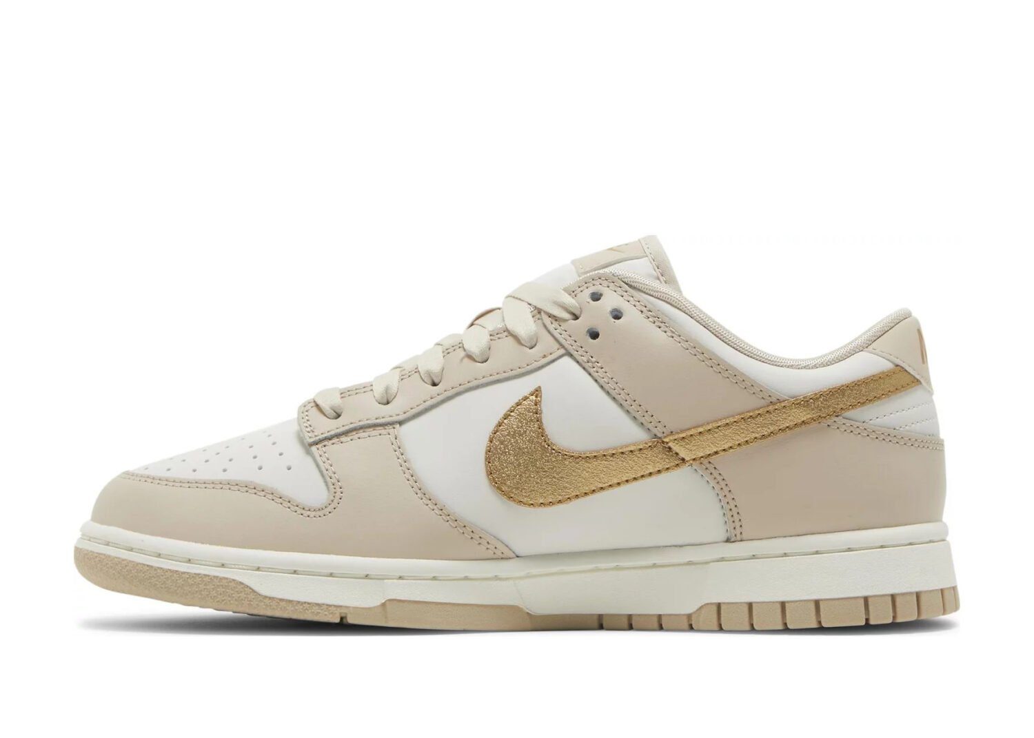 nike dunk low phantom metallic gold (w)2