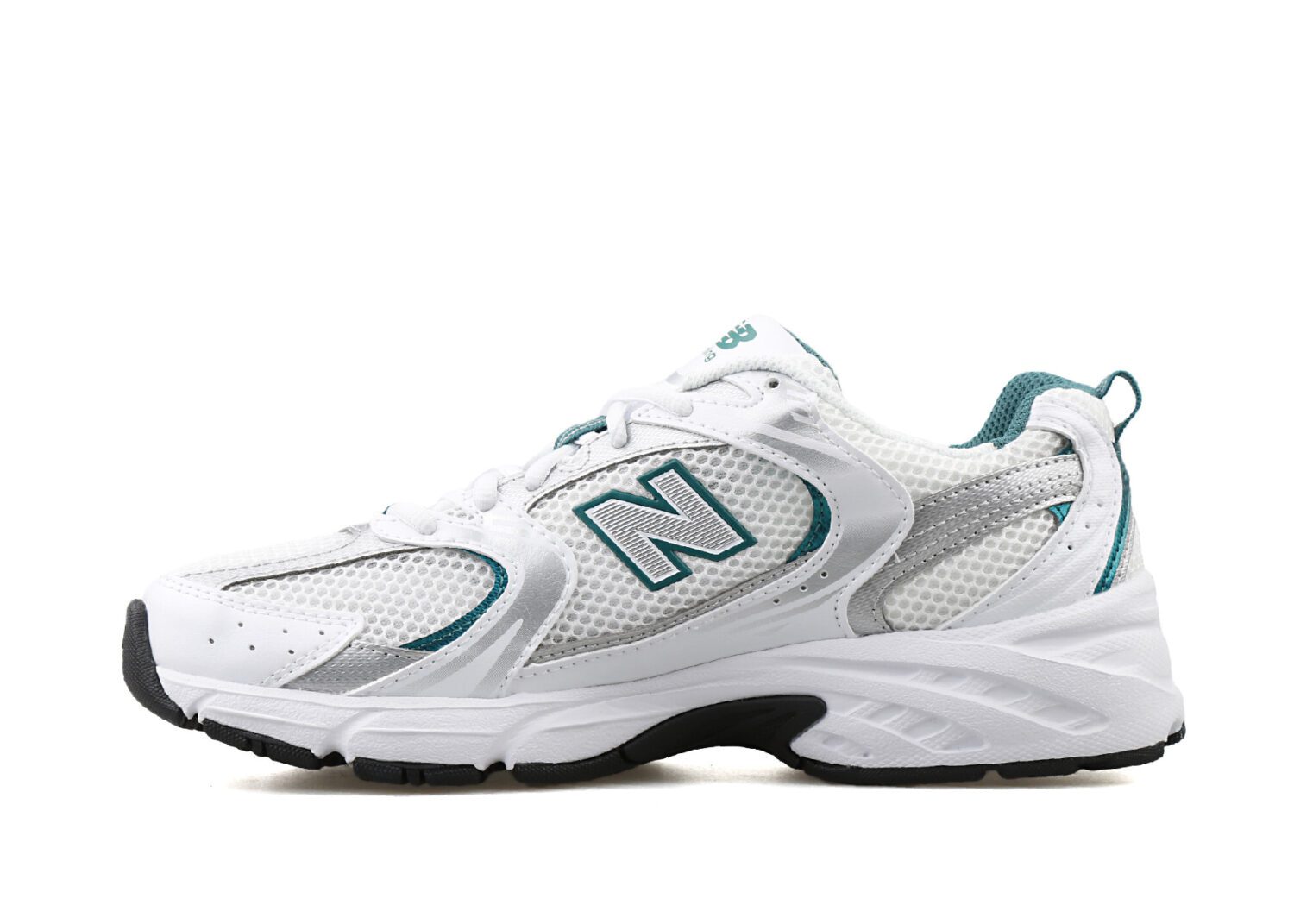new balance 530 white silver green2