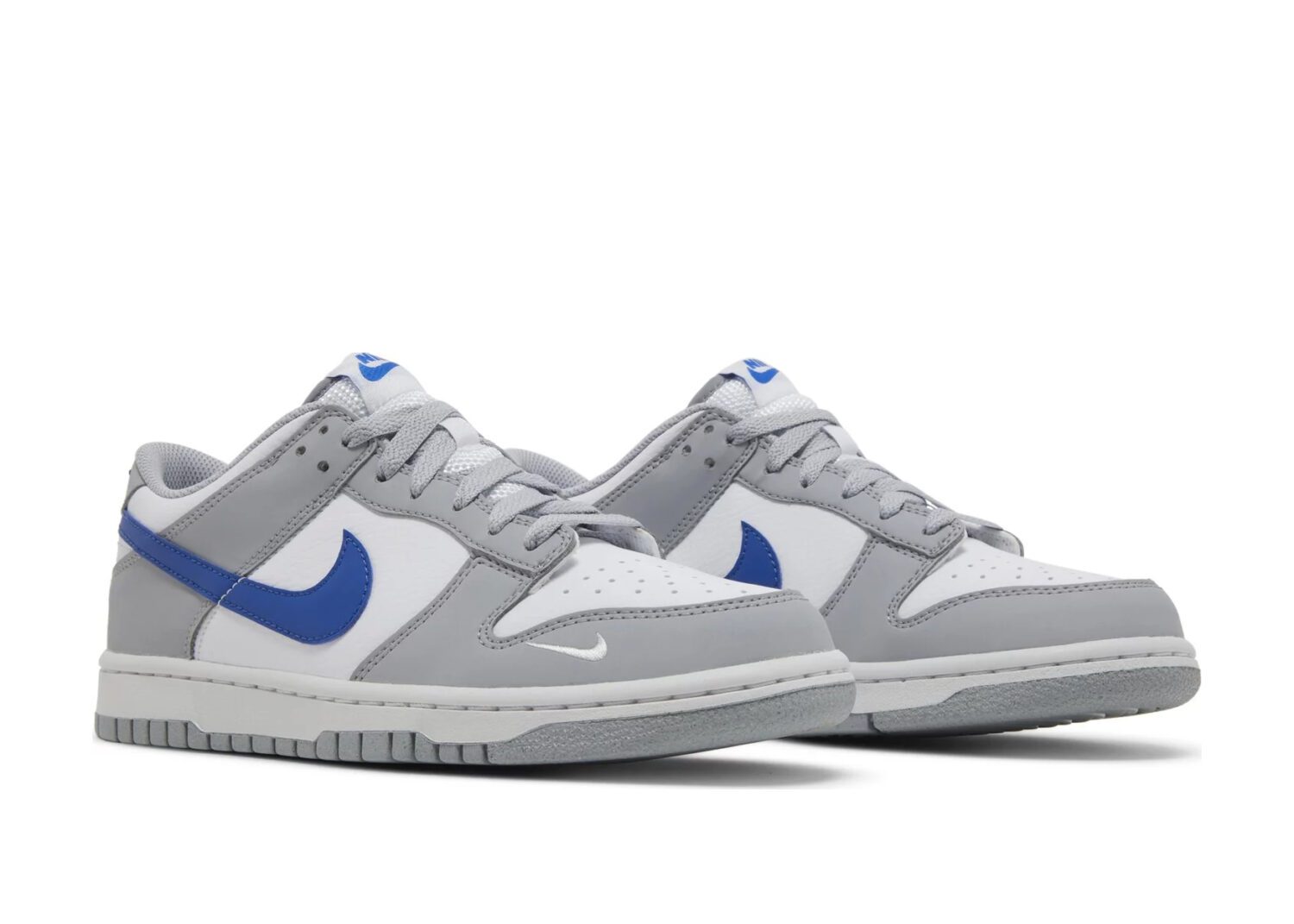 nike dunk low mini swoosh wolf grey game royal (gs)5