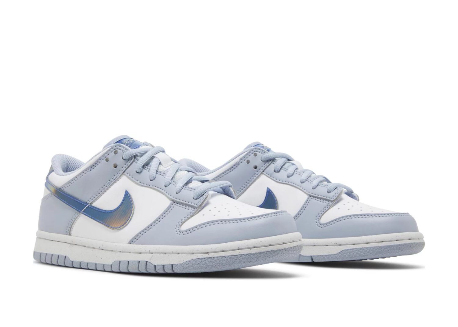 nike dunk low next nature blue whisper iridescent (gs)5