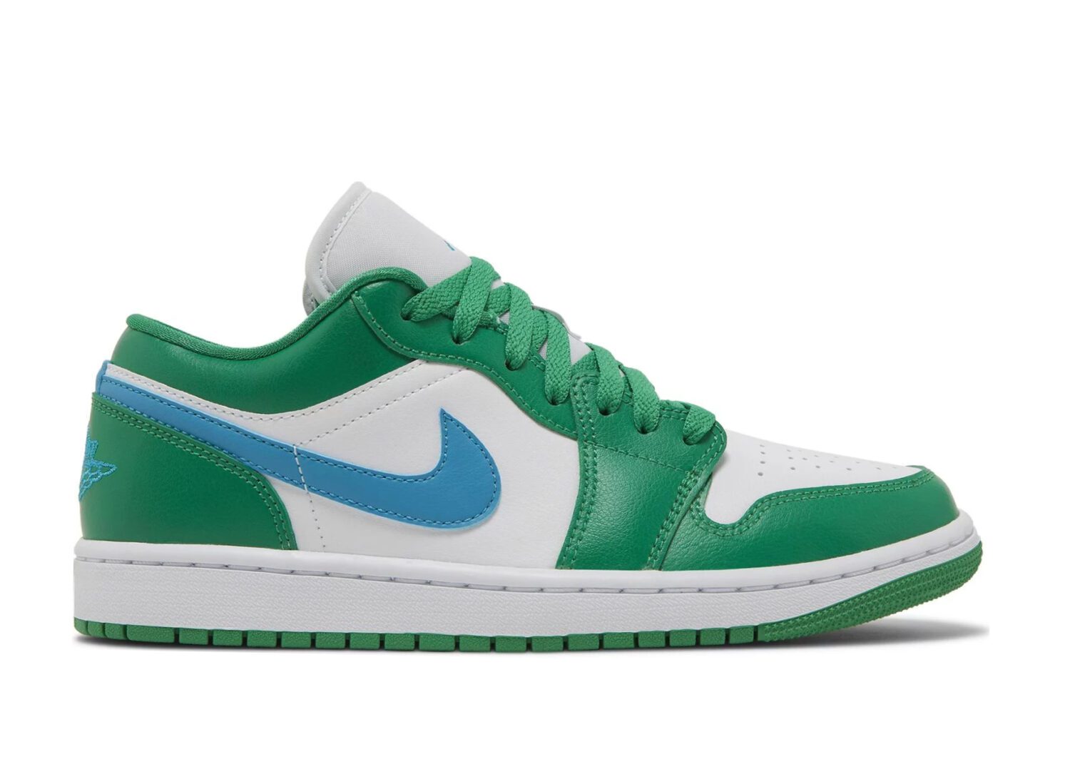 nike air jordan 1 low lucky green aquatone (w)