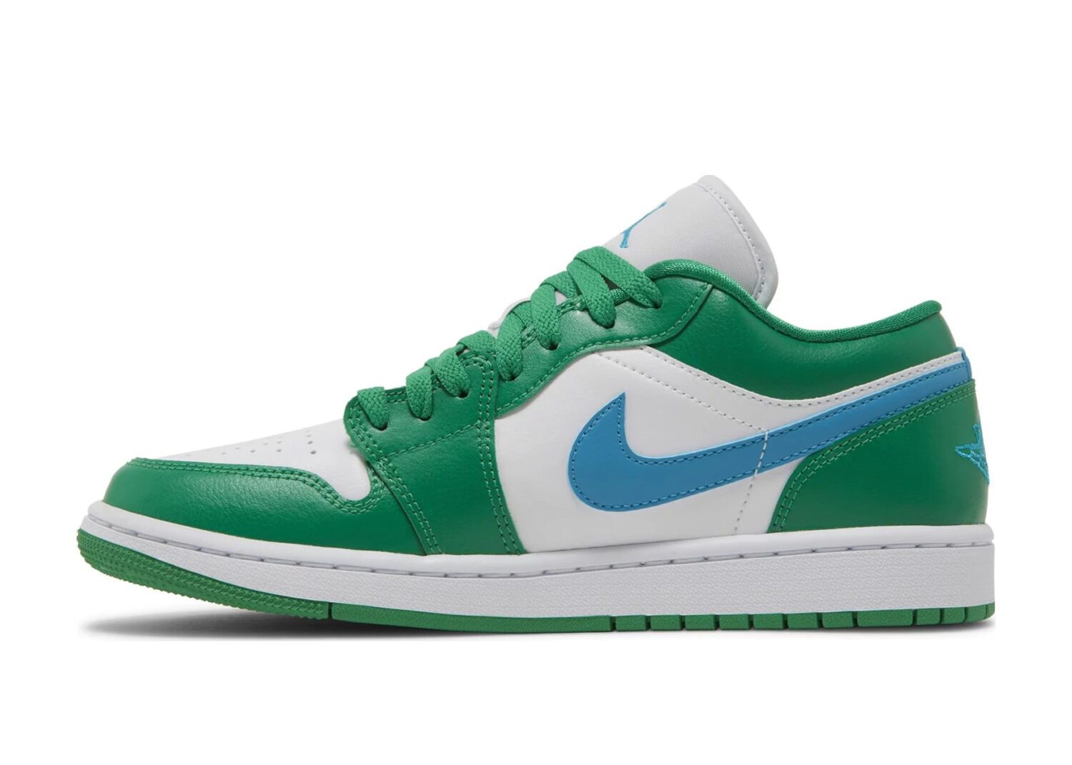 nike air jordan 1 low lucky green aquatone (w)2