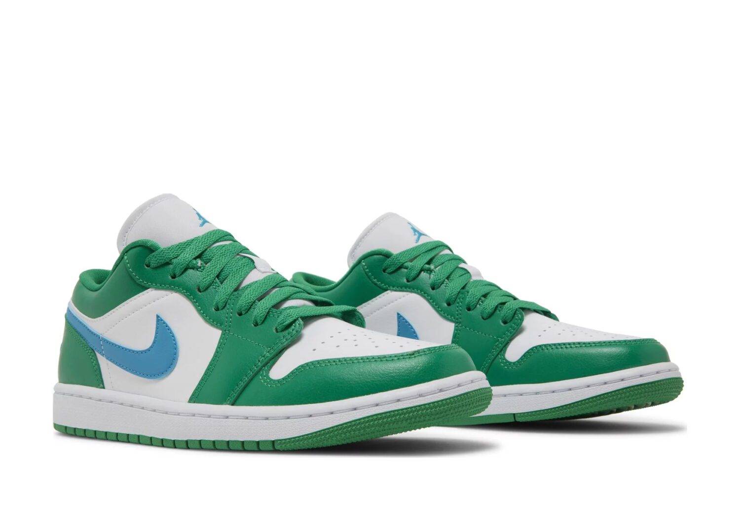 nike air jordan 1 low lucky green aquatone (w)5