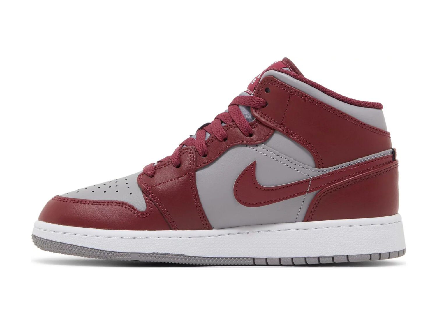 nike air jordan 1 mid cherrywood red (gs)2
