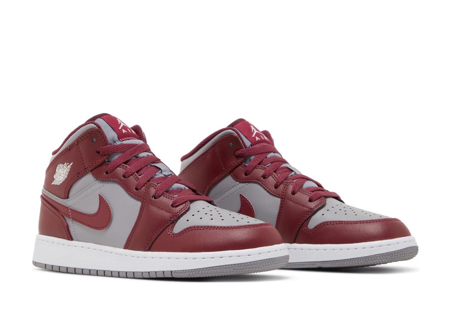 nike air jordan 1 mid cherrywood red (gs)5