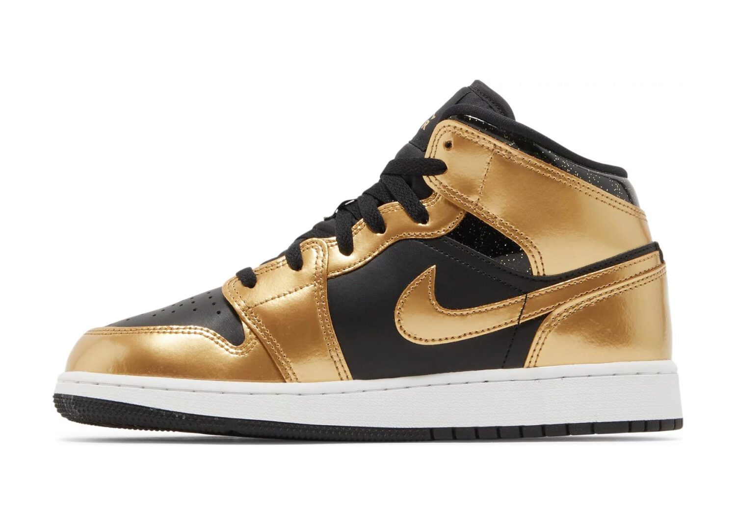 nike air jordan 1 mid se metallic gold black (gs)2