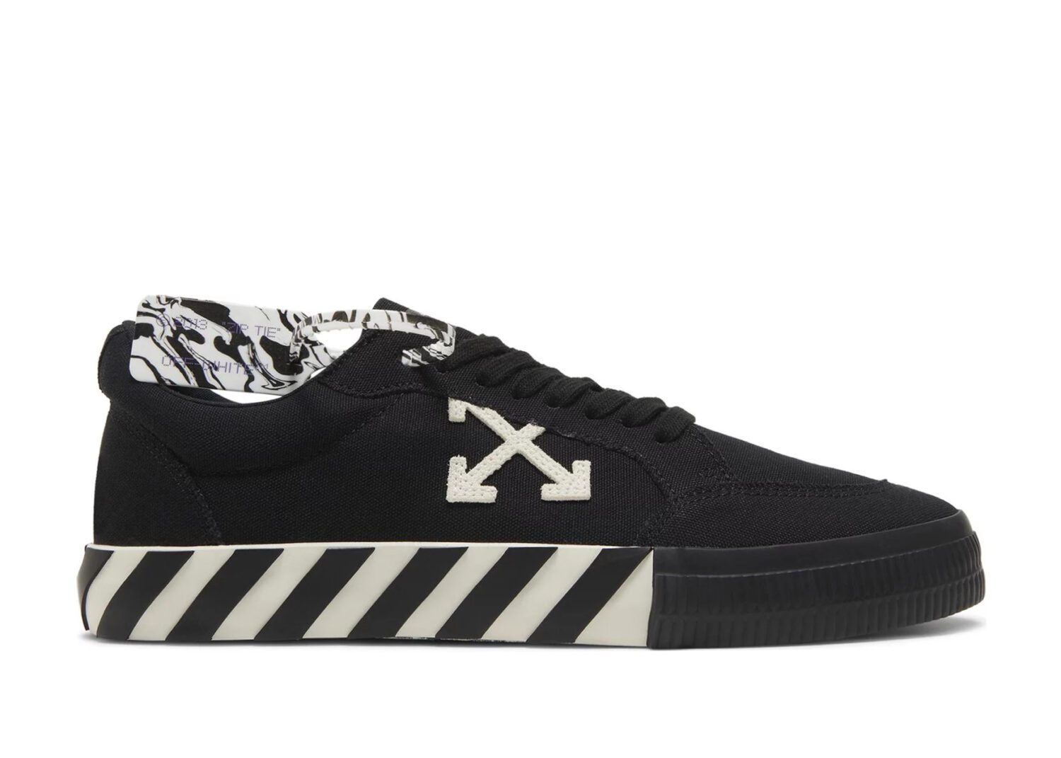 off white vulc low black white arrow