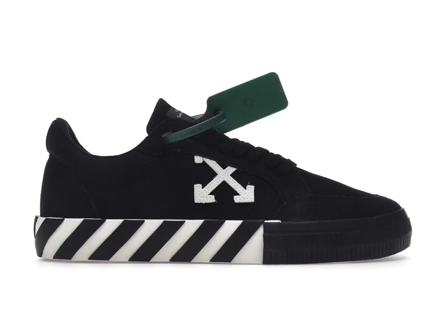off white vulc low canvas black white black ss22