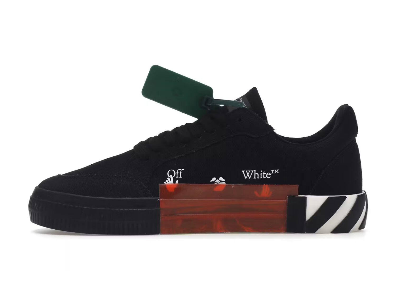 off white vulc low canvas black white black ss22 2