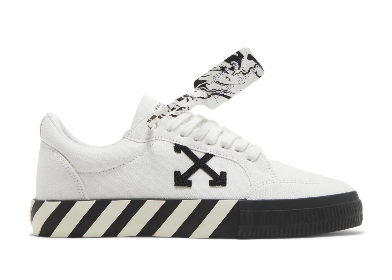 off white vulc low canvas white black
