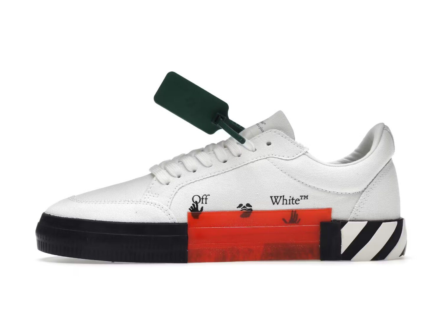 off white vulc low canvas white black ss22 2