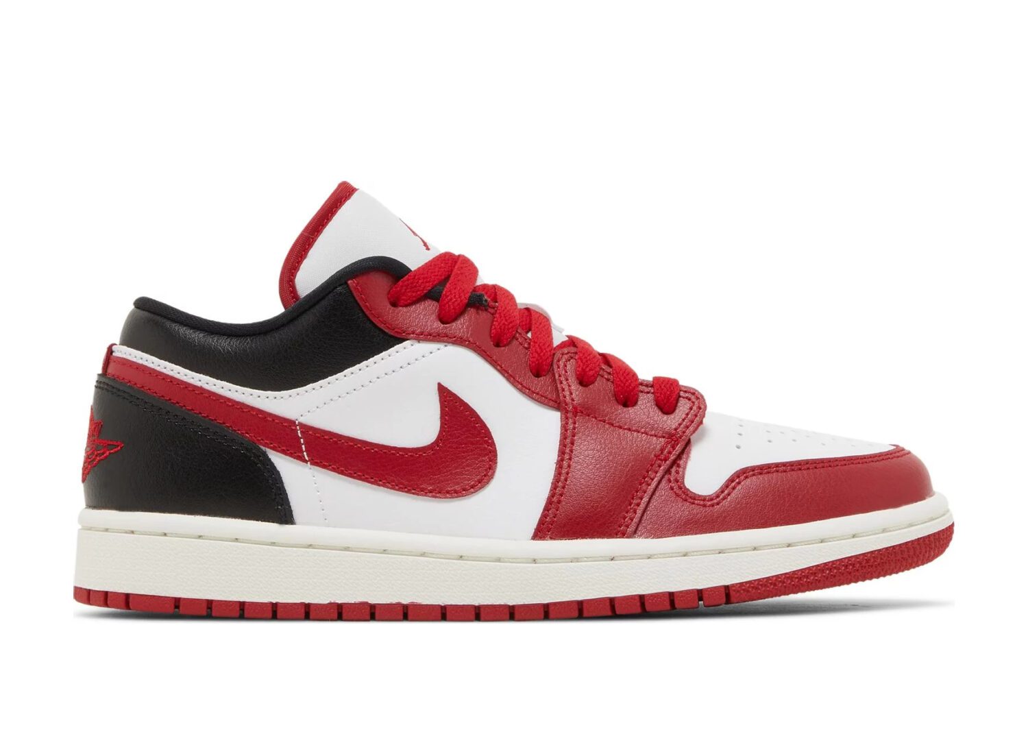 nike air jordan 1 low reverse black toe (w)