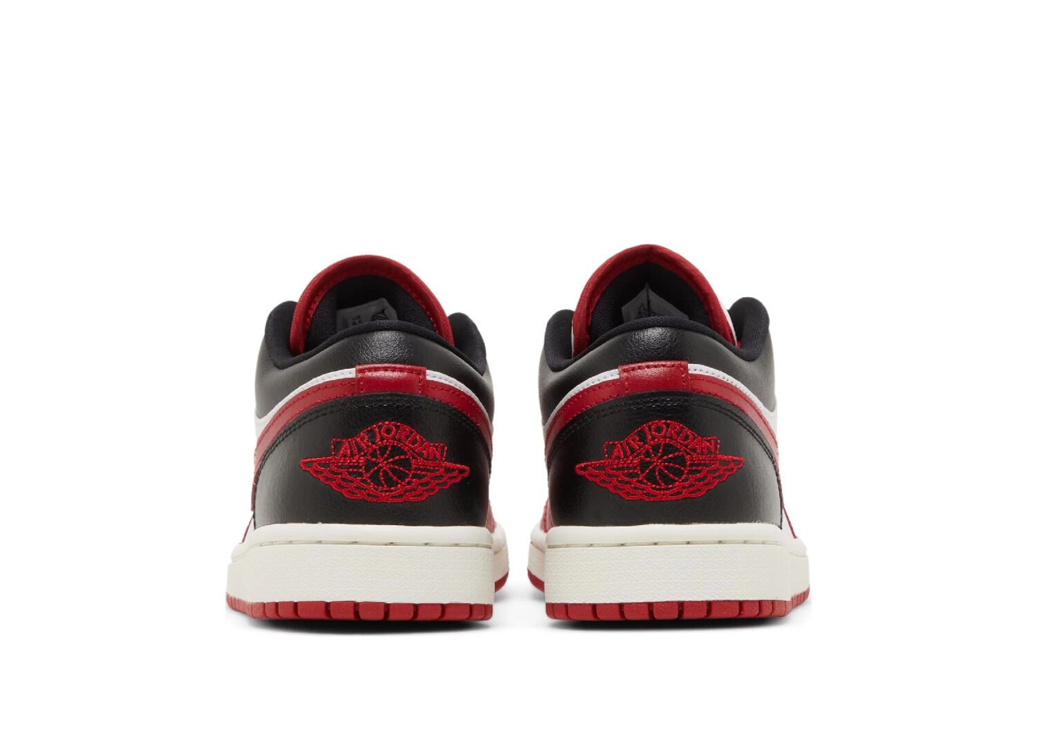 nike air jordan 1 low reverse black toe (w)3