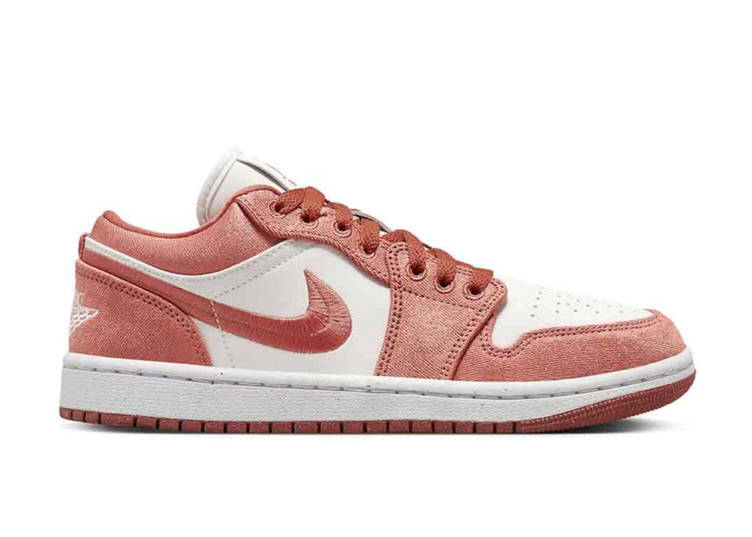 nike air jordan 1 low se canvas sky j orange (w)