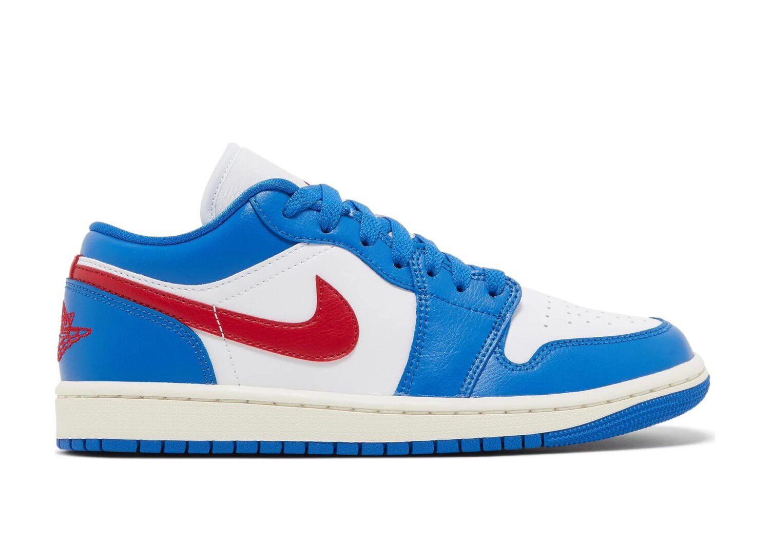 nike air jordan 1 low sport blue gym red (w)