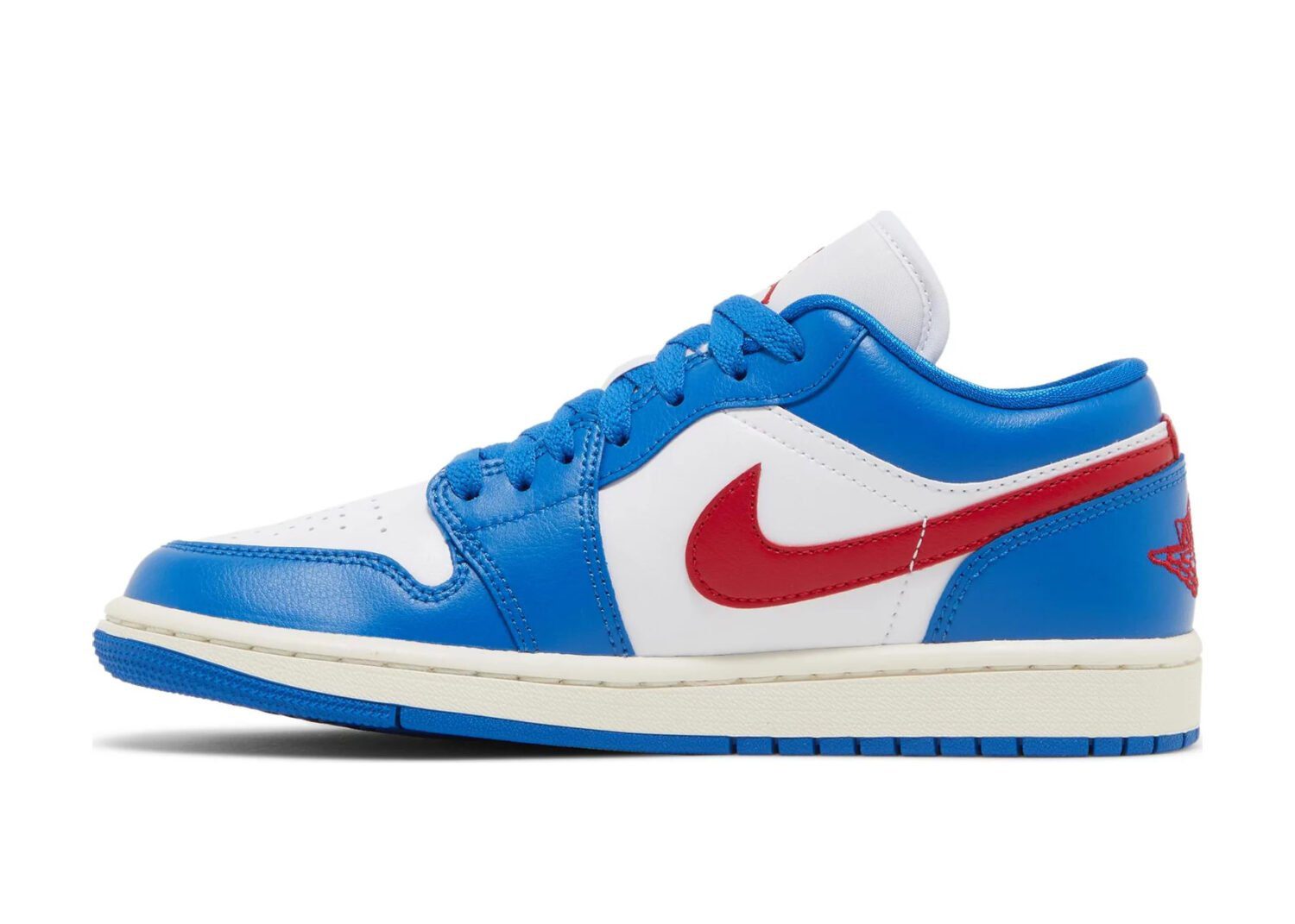 nike air jordan 1 low sport blue gym red (w)2