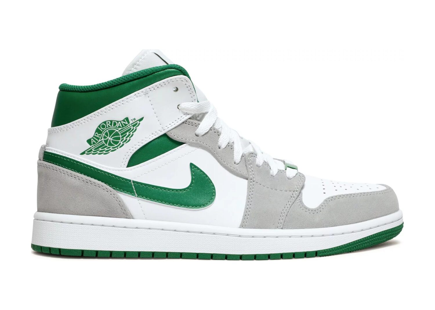 nike air jordan 1 mid se grey green