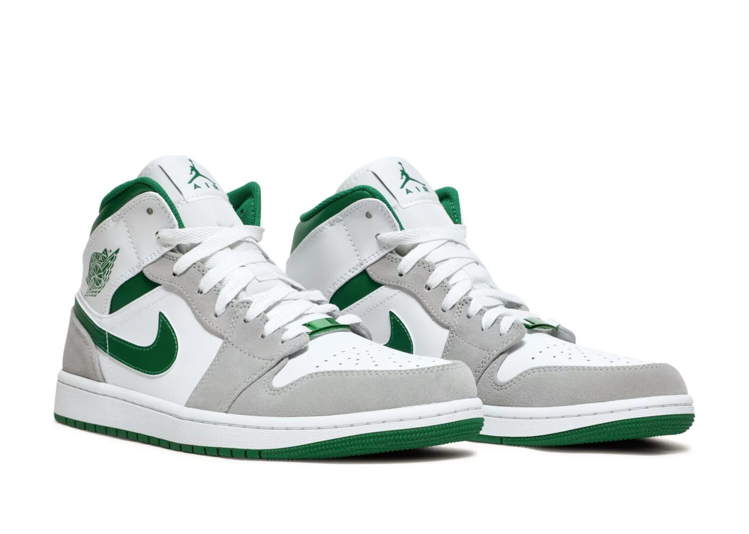 nike air jordan 1 mid se grey green5