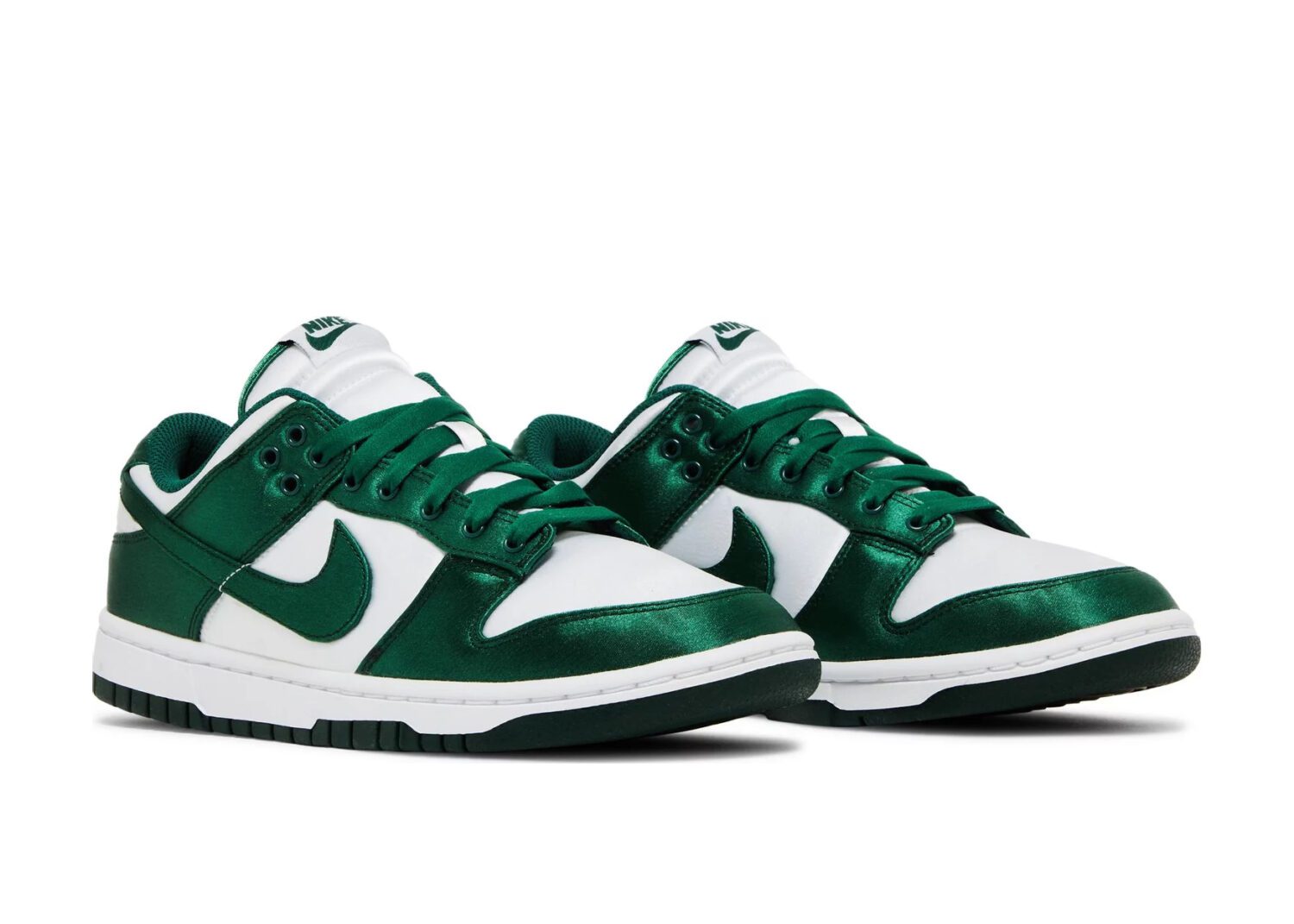 nike dunk low michigan state satin (w)5