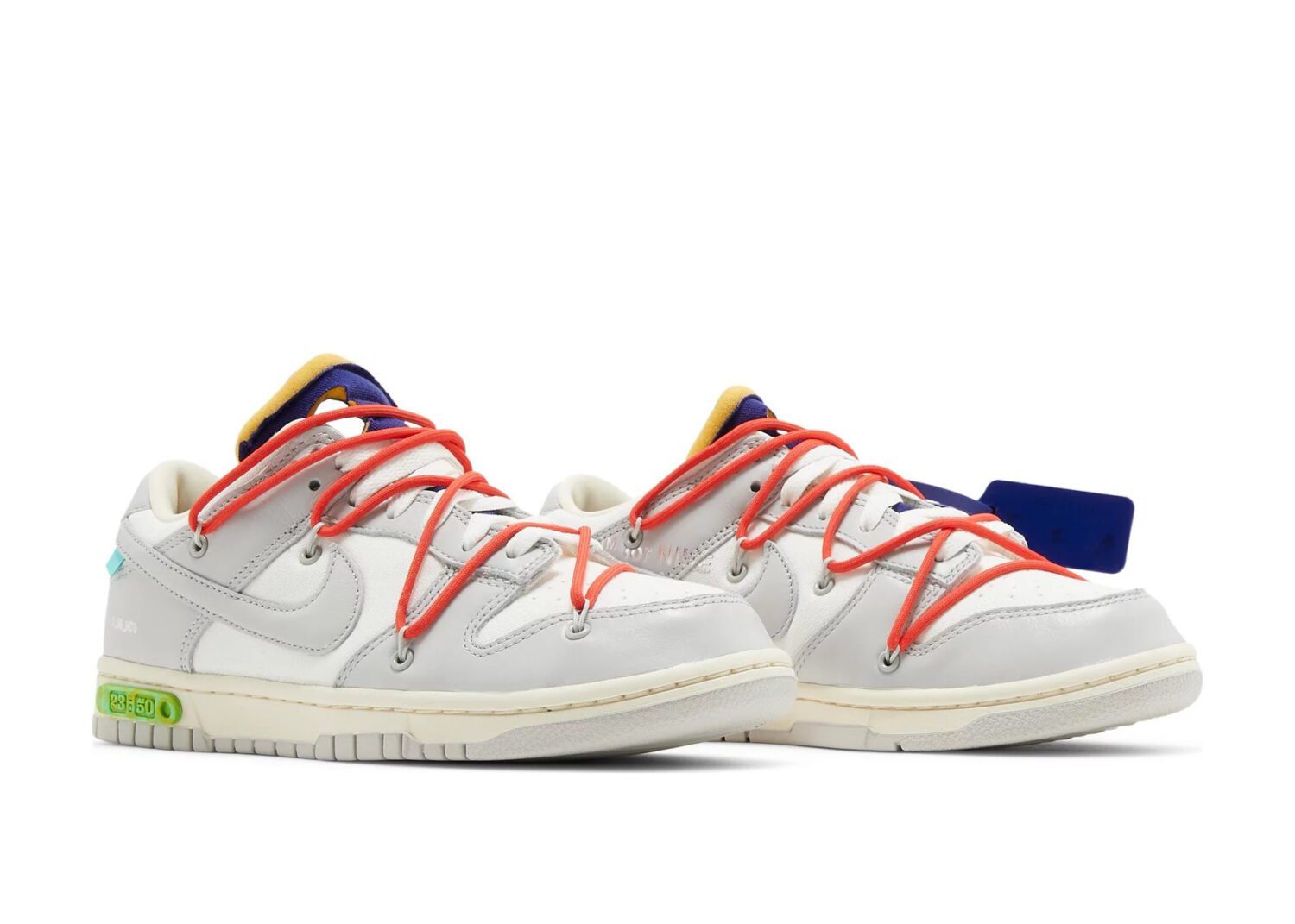 nike dunk low off white lot 23 5