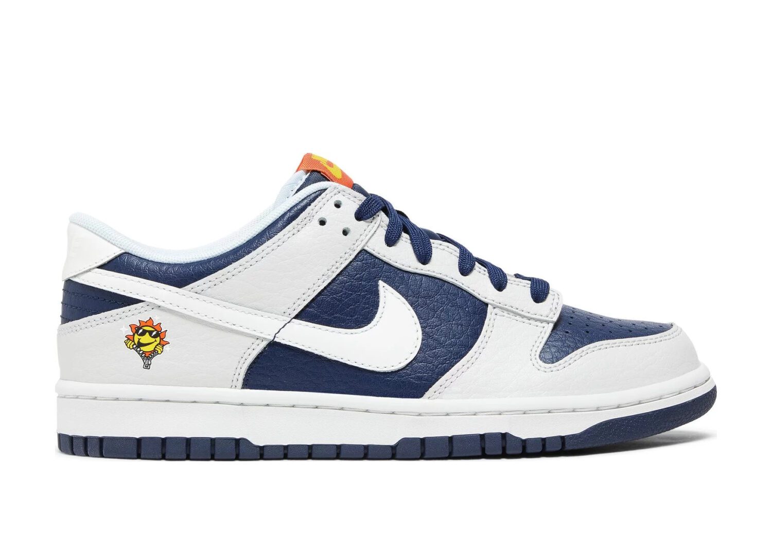 nike dunk low uv reactive photon dust midnight navy (gs)