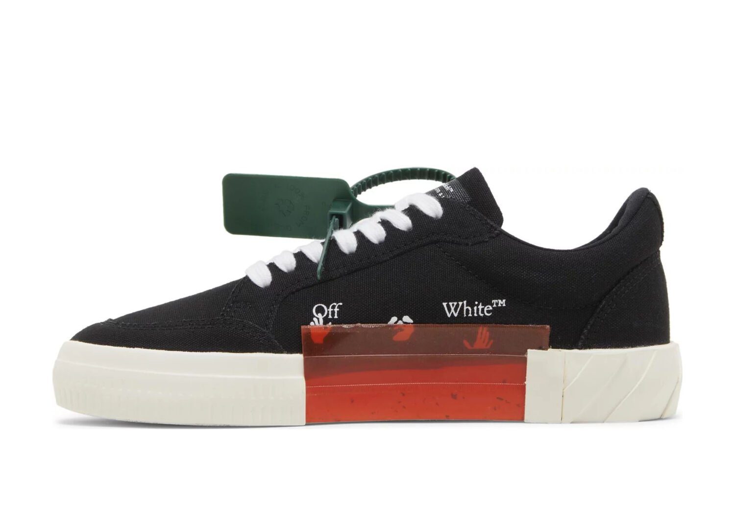 off white vulcanized low black white (w)2