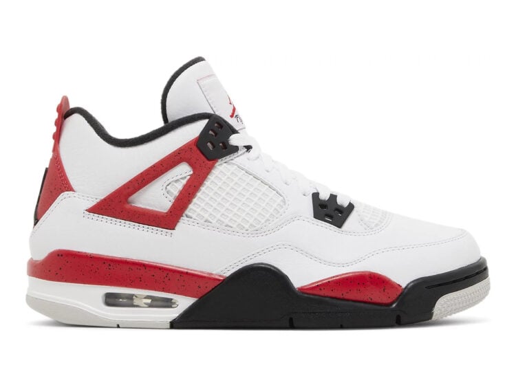 nike air jordan 4 retro red cement (gs)