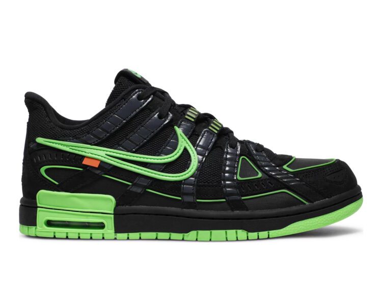 nike air rubber dunk off white green strike