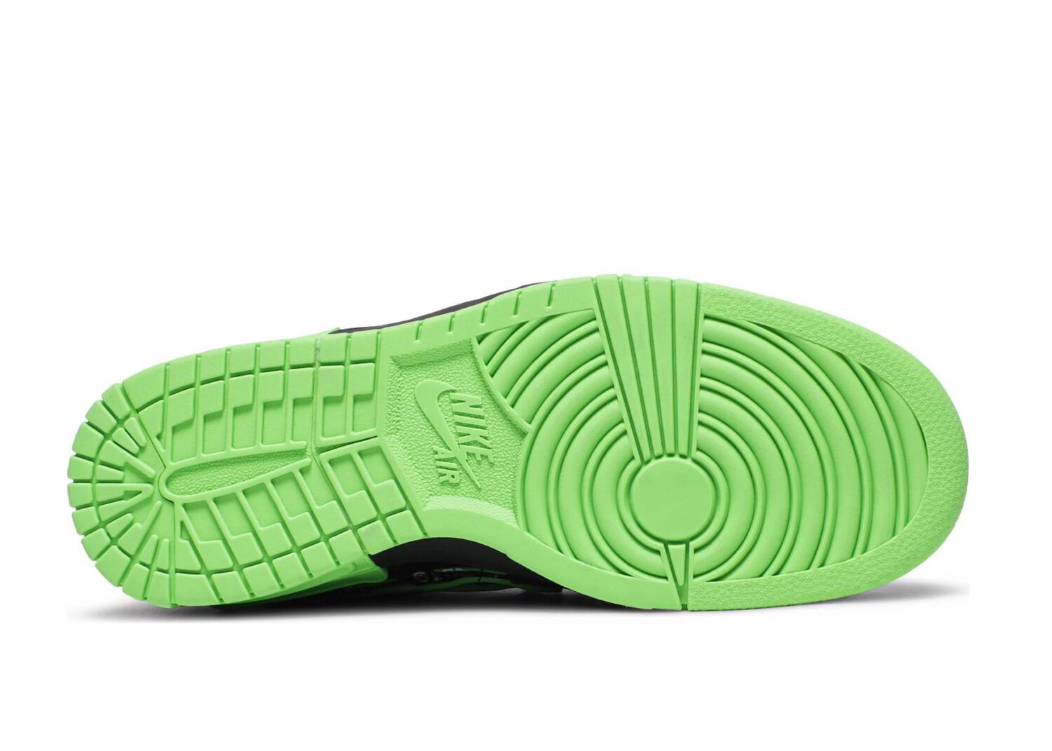 nike air rubber dunk off white green strike4
