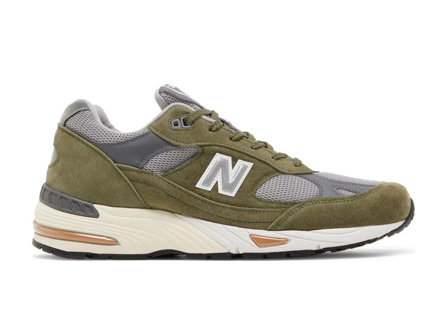 new balance 991 miuk dark green grey tan