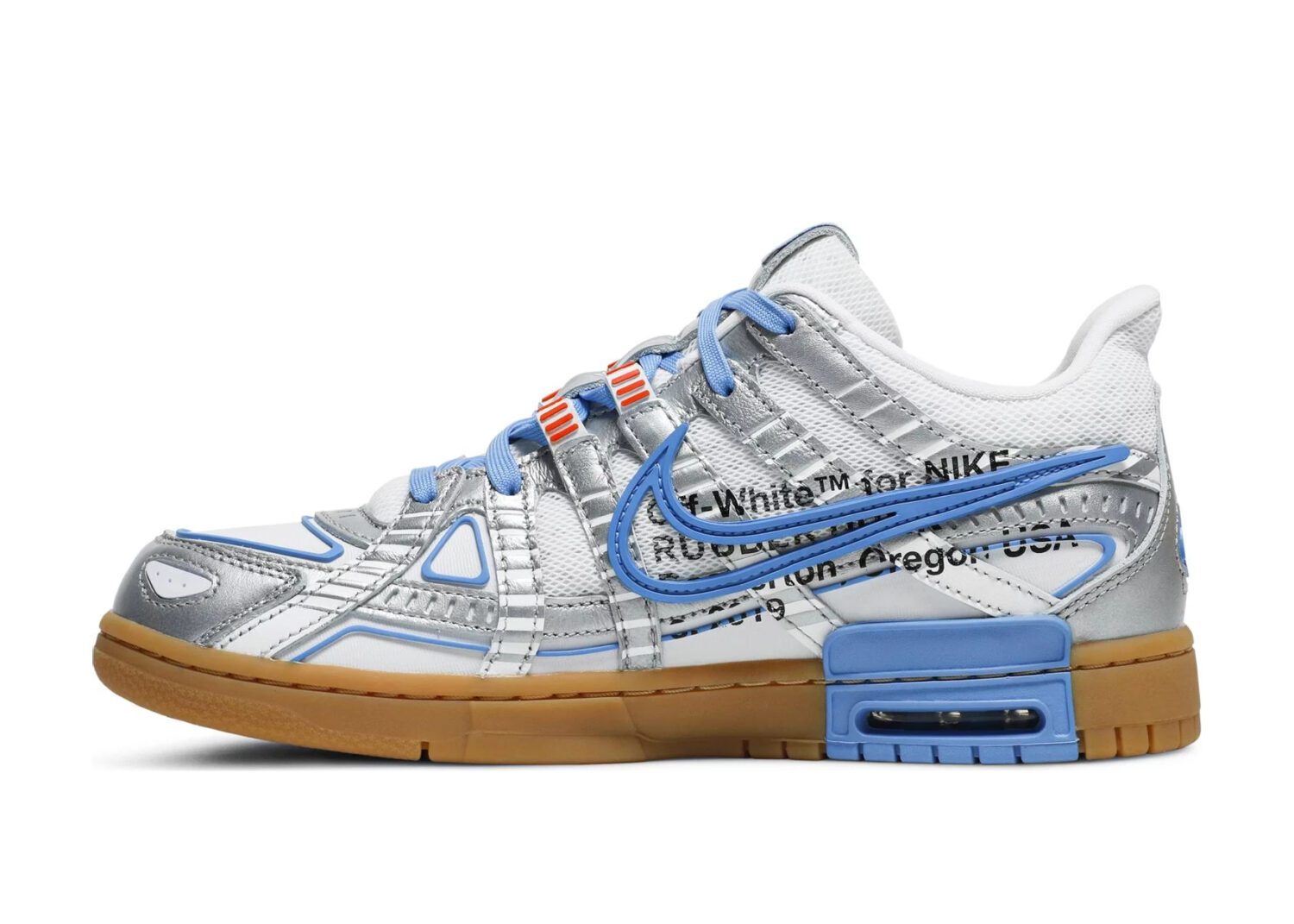 nike air rubber dunk off white unc2