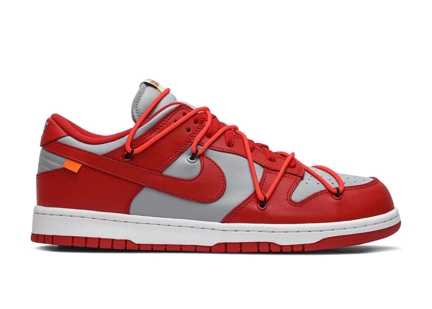 nike dunk low off white university red