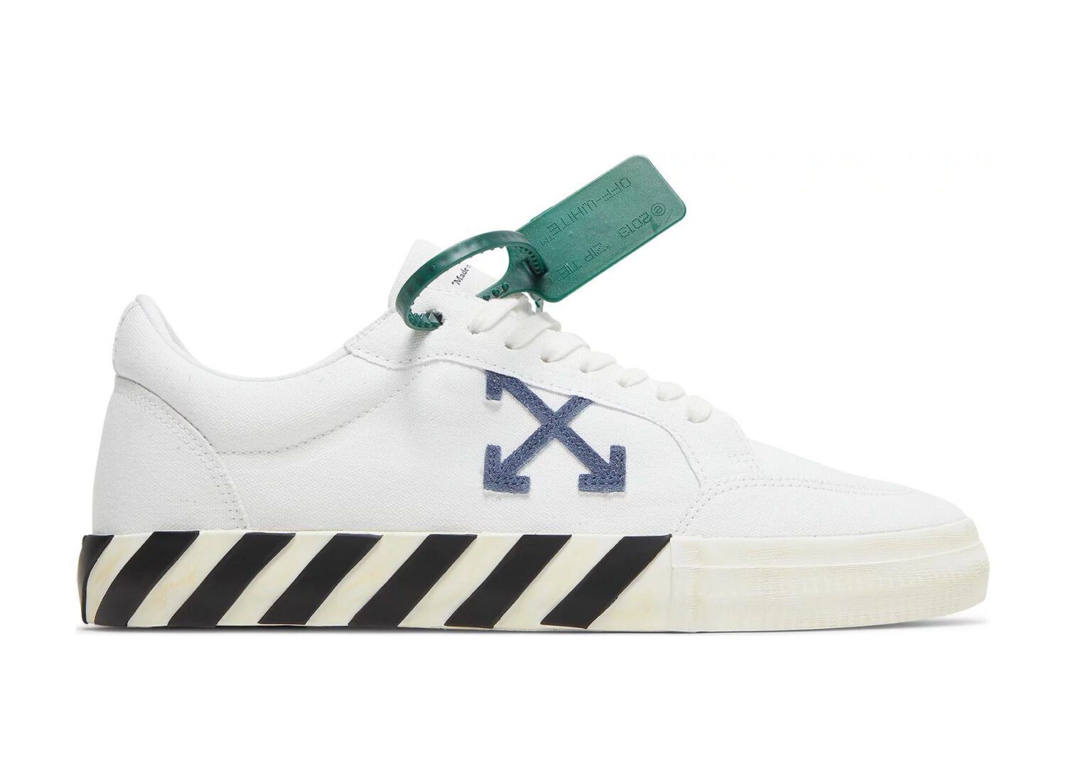 off white vulc low cotton white white blue grey