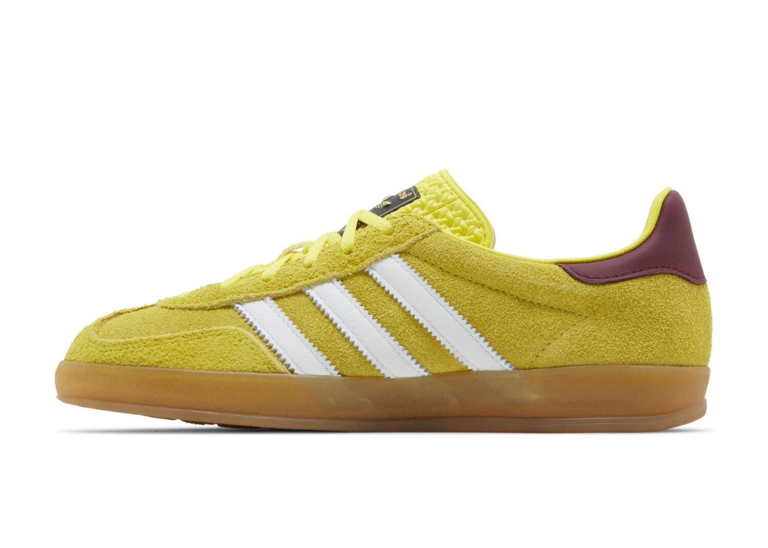 adidas gazelle indoor bright yellow collegiate burgundy (w)2