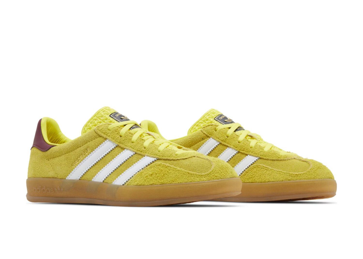 adidas gazelle indoor bright yellow collegiate burgundy (w)5