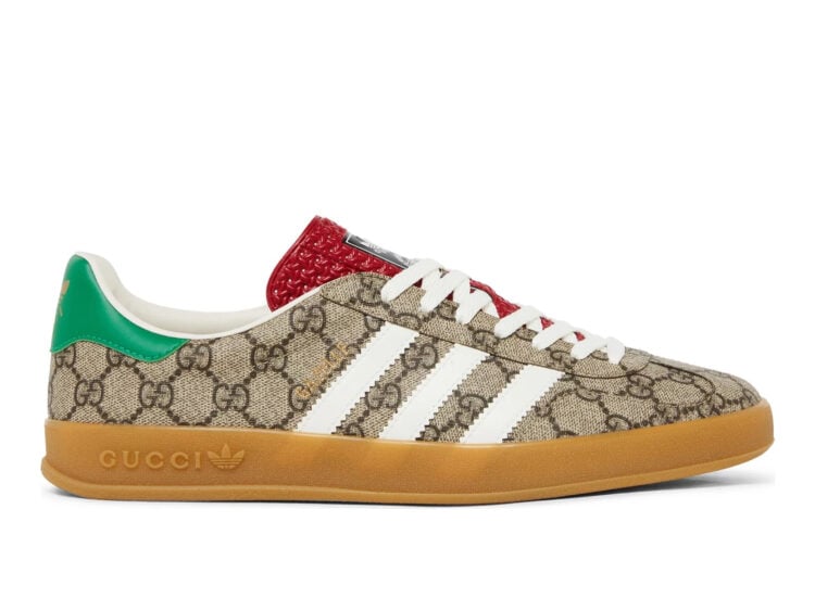 adidas x gucci gazelle beige gg monogram