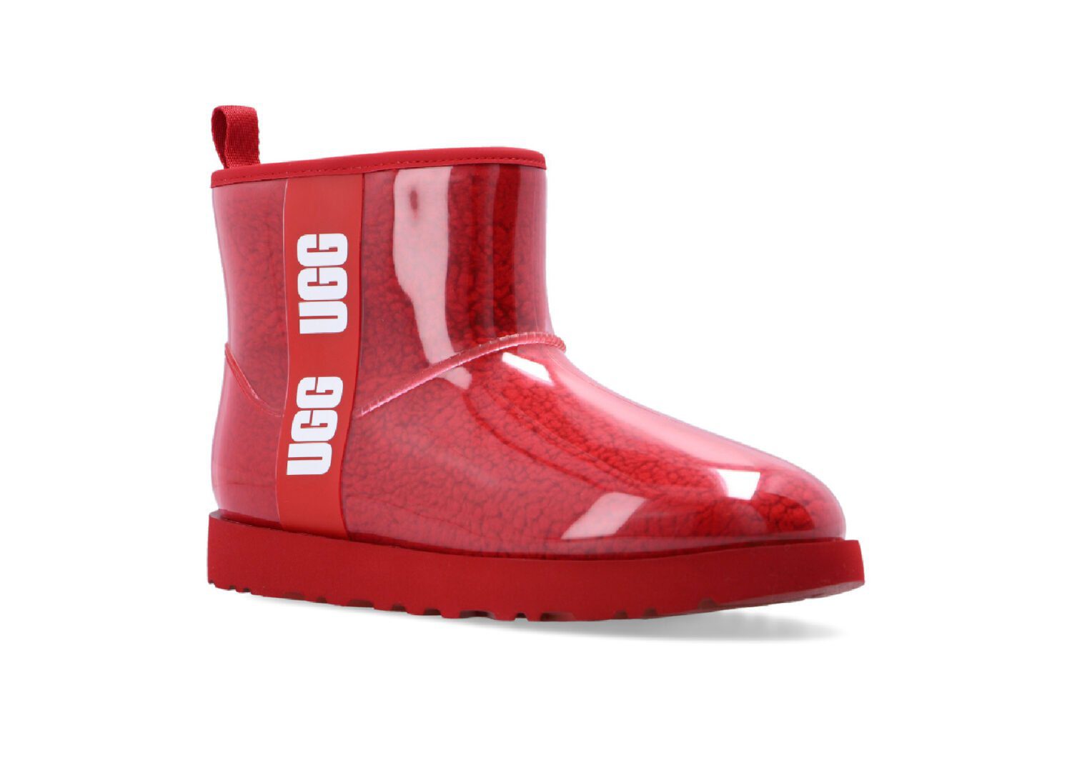 ugg classic clear mini boot samba red (w)2
