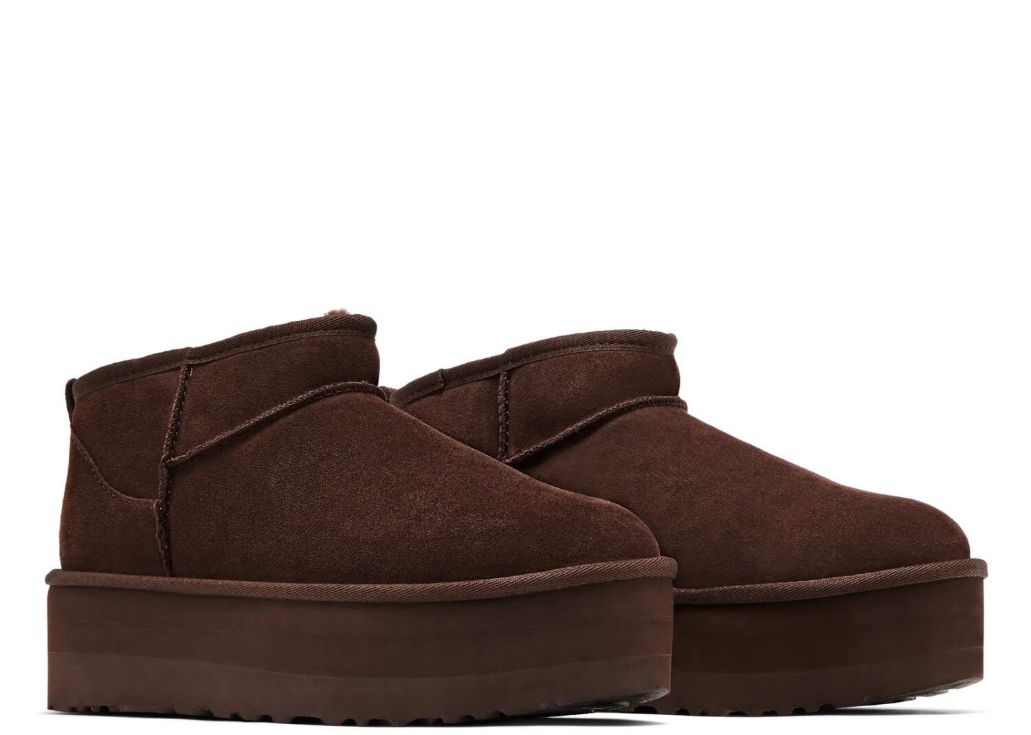 ugg classic ultra mini platform boot burnt cedar (w)