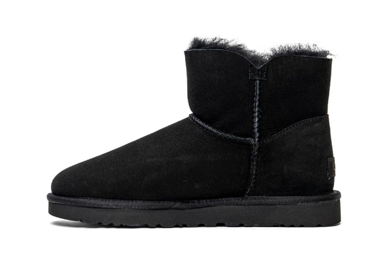 ugg mini bailey button ii black (w)2