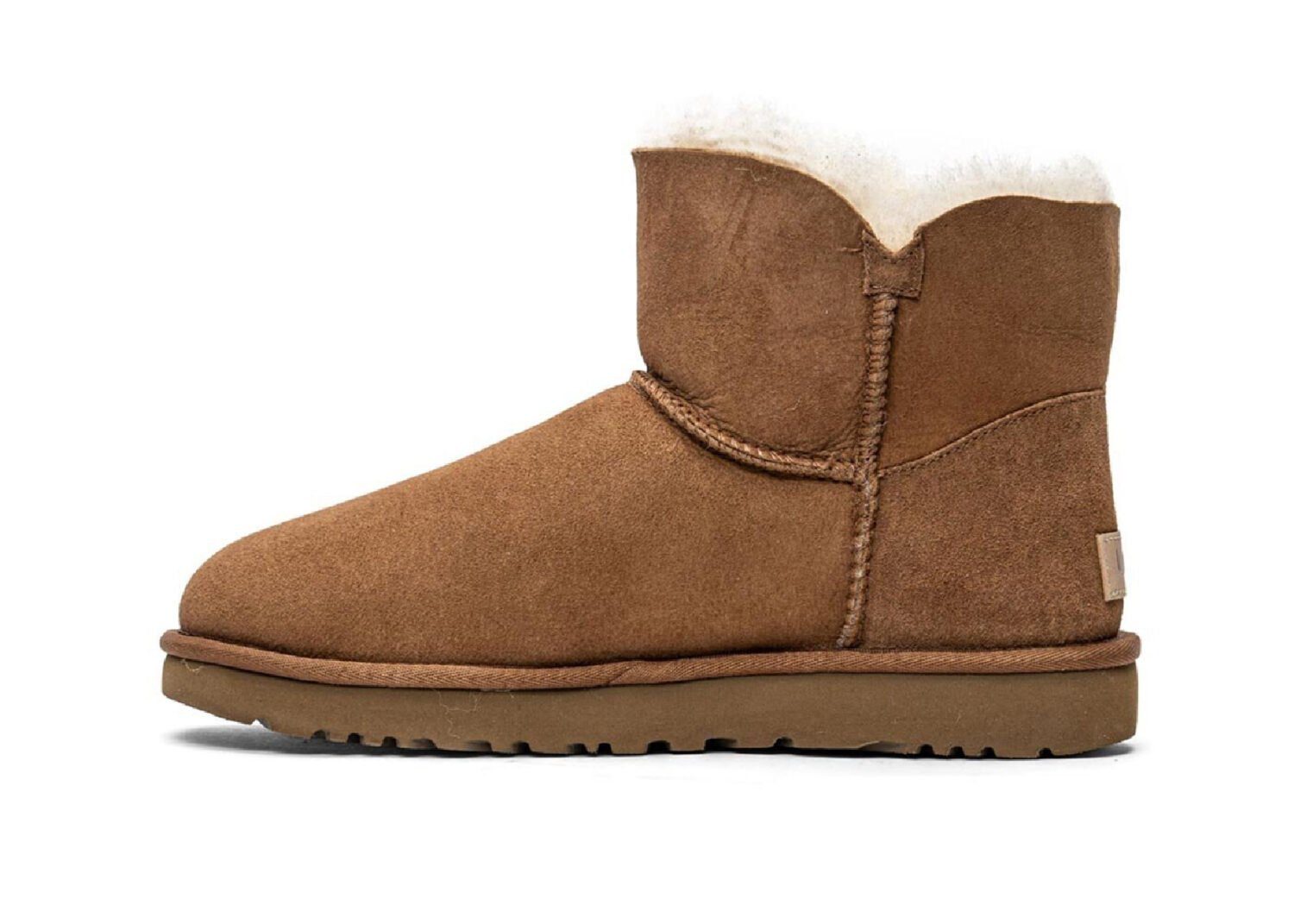 ugg mini bailey button ii chestnut (w)2