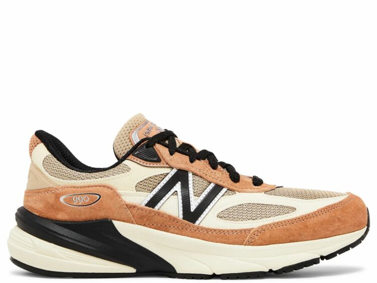 new balance 990v6 miusa teddy santis sepia orange