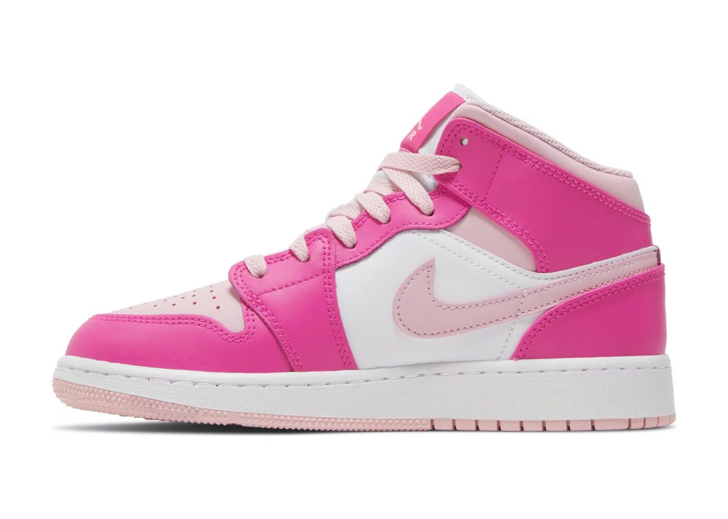 nike air jordan 1 mid fierce pink (gs)2