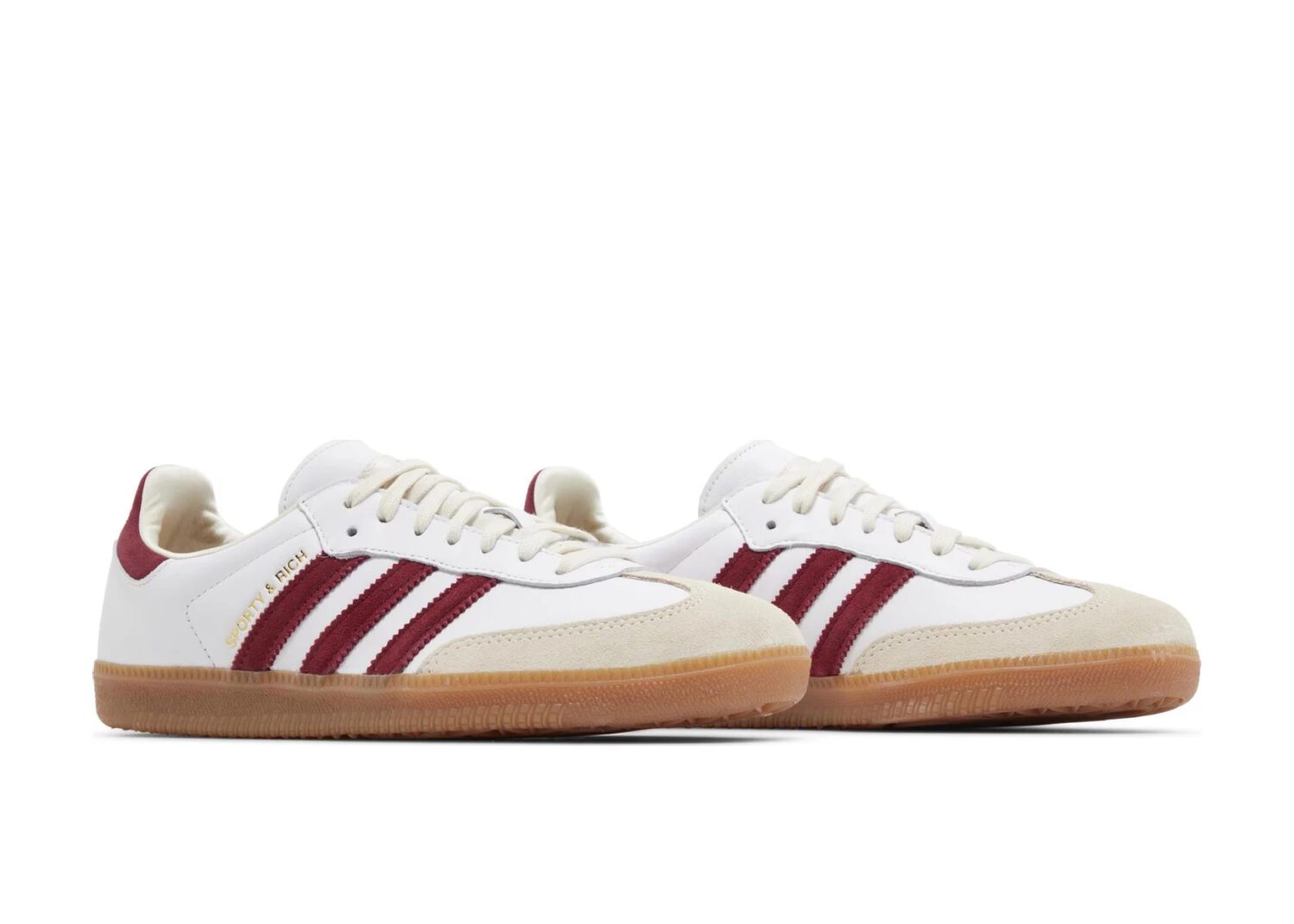 adidas samba sporty & rich white collegiate burgundy5